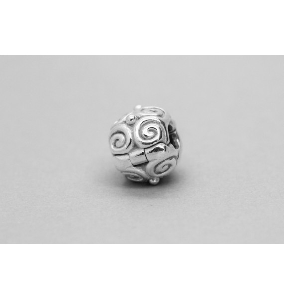 Sterling Silver Charm with a Spiral Design