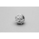 Sterling Silver Charm with a Spiral Design