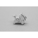 Sterling Silver Wooden Horse Charm