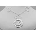 Sterling Silver Three Disc Necklace