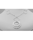 Sterling Silver Three Disc Necklace