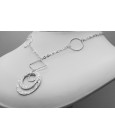 Sterling Silver Three Disc Necklace