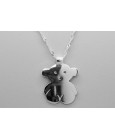 Sterling Silver Teddy Bear Pendant