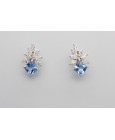 Silver Gemstone Stud Earring
