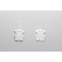 Sterling Silver Teddy Bear Earrings