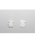 Pendientes Osito en Plata de Ley