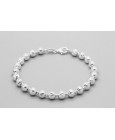 Pulsera de Bolitas en Plata de Ley