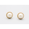 Pendientes de Perlas en Oro Amarillo de 18 Quilates 