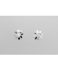 18Kt White Gold Earrings in the Shape of a Flower