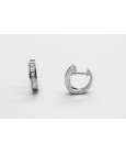 Pendientes de Aro en Oro Blanco de 18 Quilates con Diamantes