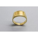 Anillo de Hombre en Oro de 18 Quilates con un Diseño Clásico