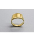 Men's 18Kt Yellow Gold Ring with a Minimalist Design