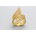 Anillo en Oro Amarillo de 18 Quilates con Circonitas