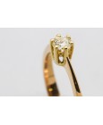 18Kt Yellow Gold Solitaire Ring with a Diamond Centre Stone