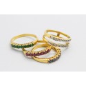 Anillo Intercambiable con Diamantes, Rubíes, Zafiros y Esmeraldas