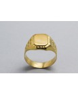 18Kt Yellow Gold Seal Ring for Men