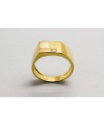Anillo Hombre en Oro de 18 Quilates con una Circonita