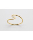 18Kt Yellow Gold Thread Ring with a Circle Centre