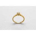 18Kt Yellow Gold Solitaire with a Diamond Centre Gemstone