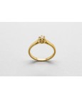 18Kt Yellow Gold Solitaire with a Diamond Centre Gemstone