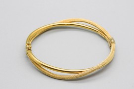 18Kt Yellow Gold Double Bangle