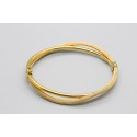18Kt Yellow Gold Double Bangle