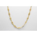 Collar en Oro de 18 quilates con un Diseño Forzado de 45cm