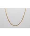 Collar "Corazones" en Oro Amarillo de 18 Quilates de 45cm