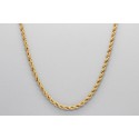 18Kt Yellow Gold Rope Chain Measuring 50cm
