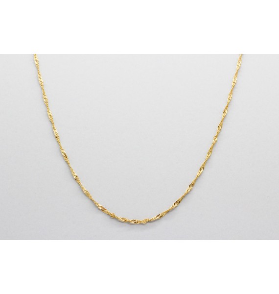 18Kt Yellow Gold Singapore Chain Measuring 41cm