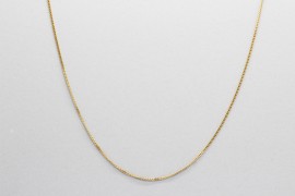 18Kt Yellow Gold Curb Link Chain Measuring 50cm