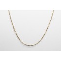 18Kt Yellow Gold Figaro Chain Measuring 40cm