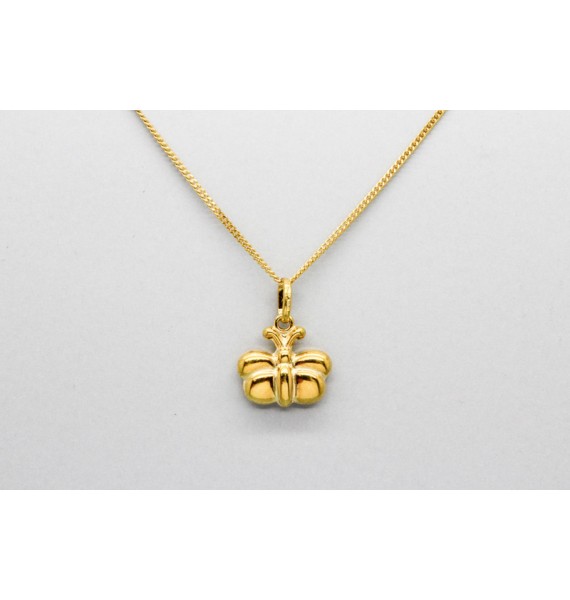 18Kt Yellow Gold Butterfly Pendant Charm