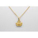 18Kt Yellow Gold Butterfly Pendant Charm