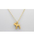 18Kt Yellow Gold Poodle Pendant and Charm
