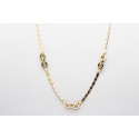 Collar en Oro de 18 quilates con Eslabones de Ancla y Forsat