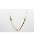 18Kt Yellow Gold Belcher & Mariner Necklace