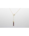 18Kt Yellow Gold Necklace with an Amethyst Pendant