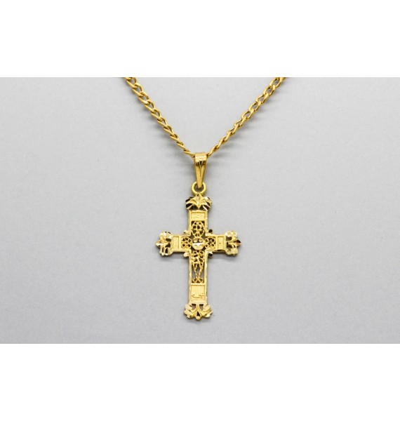 Colgante Cruz en Oro de 18 Quilates
