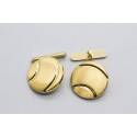 18Kt Yellow Gold Cufflinks with a Matte Finish
