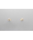 Pendientes en Oro de 18Qt con Diamantes en Montura 6 Grapas