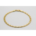18Kt Yellow Gold Men's Mariner Link Bracelet