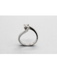 18Kt White Gold Solitaire Ring with a 0.35ct Diamond