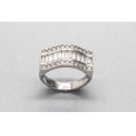 18Kt White Gold Ring with Cubic Zirconia