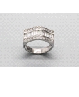 18kt White Gold Ring with Cubic Zirconia
