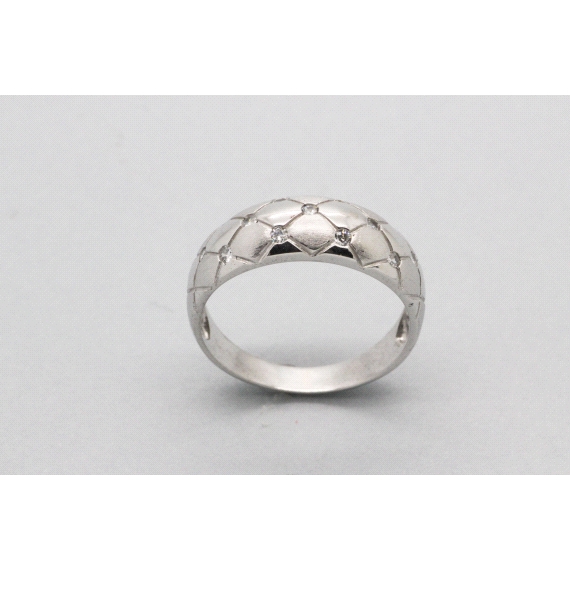18kt White Gold Ring with Cubic Zirconia