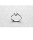 18kt White Gold Cubic Zirconia Solitaire