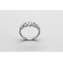 Anillo en Oro de 18 Quilates con Diamantes
