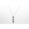 Collar en Oro Blanco de 18 Quilates