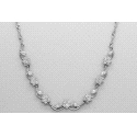 18kt White Gold & Zirconia Necklace